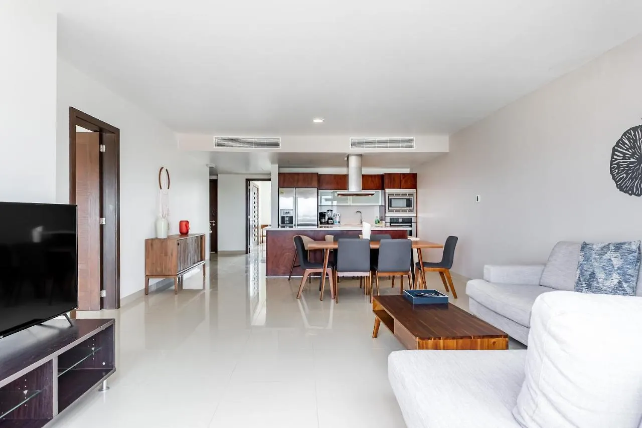 Apartment Casa Los Mares Ocean Front Penthouse Condo Playa del Carmen Mexico