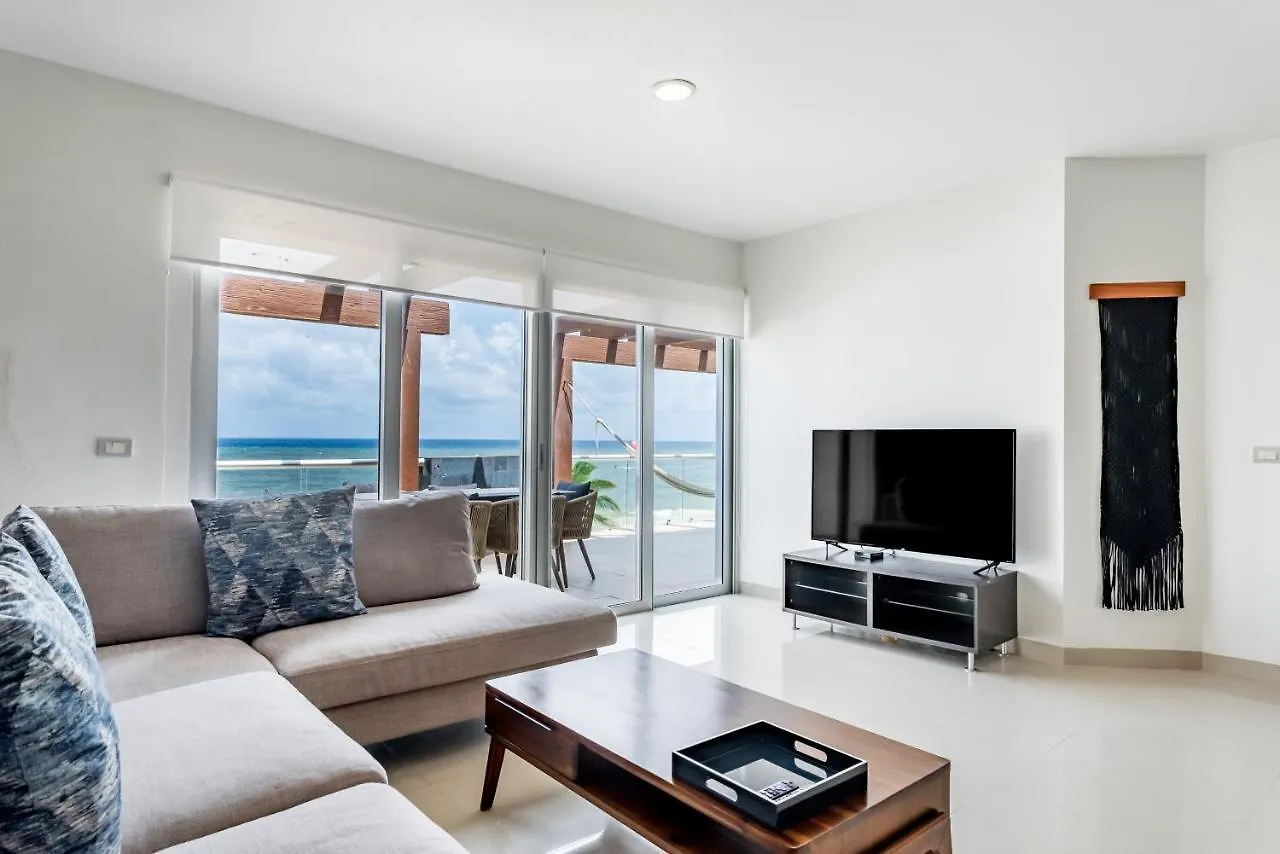 Casa Los Mares Ocean Front Penthouse Condo Playa del Carmen Mexico